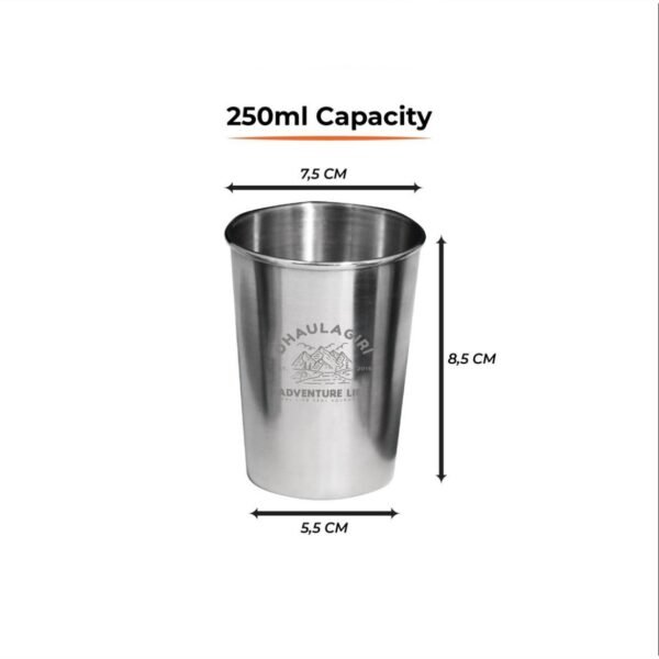 Gelas 4 Set  Dhaulagiri Stainless Steel - Image 2